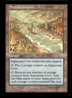 Saprazzan Cove LP Light Play Mercadian Masques MTG [8770] - Image 1