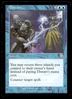 Thwart LP Light Play Mercadian Masques MTG [12247] - Image 1