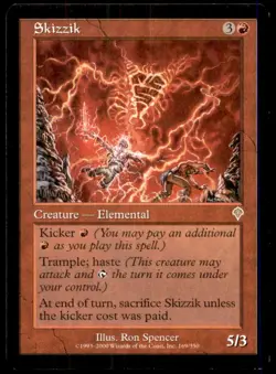 Skizzik LP Light Play Invasion MTG [11829] - Image 1