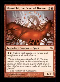 Mannichi, the Fevered Dream LP Light Play Betrayers of Kamigawa MTG [12056] - Image 1
