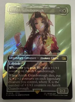 Aerith Gainsborough, R 0519, NM Surge Foil, MTG Final Fantasy - Image 3
