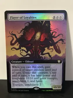 Flayer of Loyalties (Extended Art Foil) - Commander Masters MTG 747 - Image 1