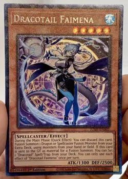 Yugioh Dracotail Faimena JUSH-EN002 Collectors Rare 1st Ed NM w/Tracking - Image 1