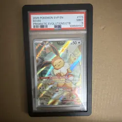 Pokemon Eevee 173 Scarlet & Violet Promo Holo 2025 PSA 9 Card - Image 1