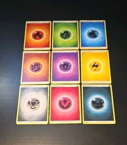 Complete Pokemon Card TCG 2017 Sun Moon Energy Lot Fairy Lightning Psychic Water - Image 1