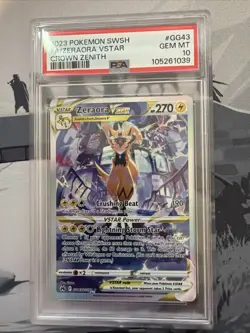 Zeraora VSTAR GG43/GG70 Crown Zenith Galarian Gallery Pokemon TCG Card PSA 10 - Image 1