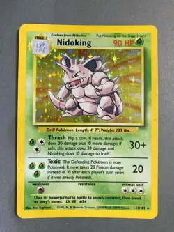 Nidoking 11/102 Holo 1999 Pokemon Trading Card Game Base Set - Image 1