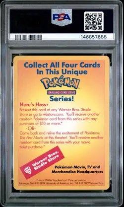 1999 POKEMON INSERT CARDS CATCH MEW! PSA 9 - Image 2
