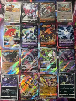 Pokemon 16 Card Lot nm V Max Mega Amazing Ex HOLO Rare Hits Only B6 - Image 1