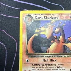 Pokemon TCG Dark Charizard 21/82 Rare Card Vintage Non-Holo MP - Image 2