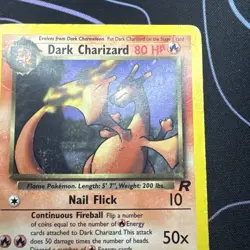 Pokemon TCG Dark Charizard 21/82 Rare Card Vintage Non-Holo MP - Image 3