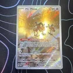 Mr. Mime 179/165 SV Scarlet & Violet 151 Illustration Rare Pokemon TCG Card - Image 1