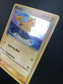 Pikachu 12/17 POP 5 Pokemon holo rare card MP - Image 2