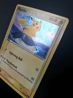 Pikachu 12/17 POP 5 Pokemon holo rare card MP - Image 3