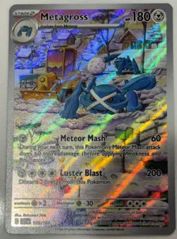 Metagross 178/162 Illustration Rare Holo Temporal Forces NM Pokemon Card - Image 1
