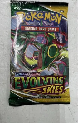 Pokemon Evolving Skies Fusion Strike TCG Trading Cards Lot Of 6 Packs Ages 6+ - Image 1