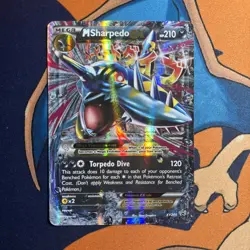Pokemon M Sharpedo EX XY200 XY Holo Card 2017 Promo Raw - Image 1