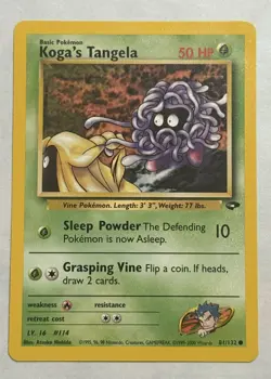 Koga's Tangela 81/132 Gym Challenge - Common Pokemon Card - NM/Mint - Image 1
