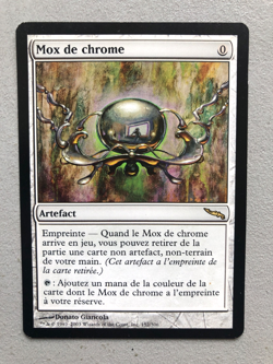 Mtg Carte Magic Mirrodin Chrome Mox French LP - Image 1