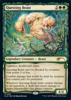 MTG QUESTING BEAST 1263 FOIL EXC - HALO BESTIA DEI CIMENTI - SLD - MAGIC - Image 1