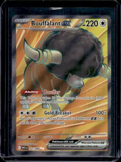 2025 Pokemon White Flare Bouffalant ex Ultra Rare #162/086 - Image 1