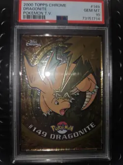 Dragonite PSA 10 Pokemon Topps Chrome - Image 1