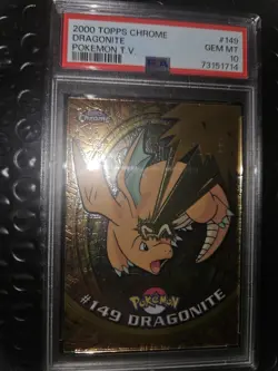 Dragonite PSA 10 Pokemon Topps Chrome - Image 3