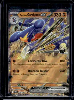 2025 Pokemon Destined Rivals Cynthia's Garchomp ex #104/182 - Image 1