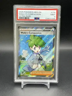 Wally’s Compassion Pokemon Mega Evolution Ultra Rare Full Art 176/132 PSA 9 Mint - Image 3