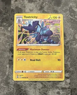 Toxtricity 108/264 Holo Rare Sword & Shield: Fusion Strike Pokemon TCG - Image 1