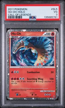 2011 Pokemon Call Of Legends Ho-oh Holo SL5/95 PSA 3 - Image 1