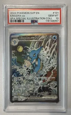 2024 POKEMON SVP EN-SV BLACK STAR PROMO #131 KINGDRA EX PSA 10 - Image 1
