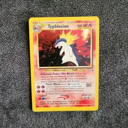 Pokemon Typhlosion Neo Genesis 18/111 Card 100 HP 80 Attack Stage 2 Rare - Image 1