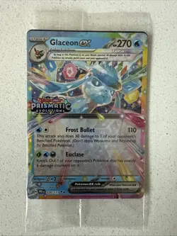 Pokemon Prismatic Evolutions Glaceon ex 026/131 Surprise Box Stamped Sealed QTY - Image 1