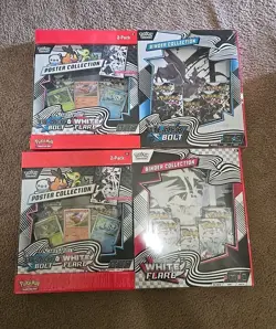 1 Black Bolt 1 White Flare Poster + Binder Collection Sam's Club Bundle IN HAND - Image 1