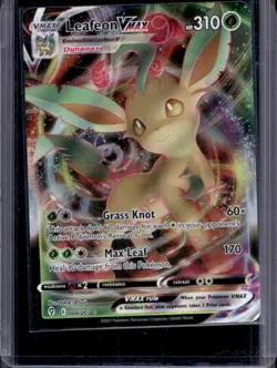 2021 Pokemon SWSH Evolving Skies Leafeon VMAX #008/203 - Image 1
