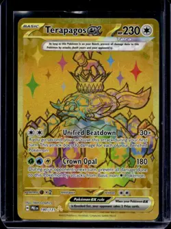 2025 Pokemon Prismatic Evolutions Terapagos ex Hyper Rare #180/131 - Image 1