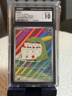 Gulpin, Pokemon CGC Gem Mint 10, Stellar Crown, Illustration Rare, 154/142 - Image 1