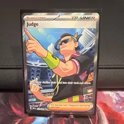 Judge 222/182 - Pokemon TCG - Destined Rivals Ultra Rare Full Art Trainer - M/NM - Image 1