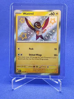 Pokemon TCG Wattrel 145/091 Paldean Fates Holo Baby Shiny Rare NM/M - Image 1