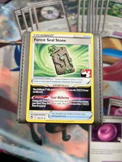 Forest Seal Stone 156/195 Non-Holo Play Stamp Prize Pack NM - Pokemon Card - Image 1