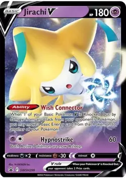 Pokemon TCG Jirachi V SWSH299 SWSH: Sword & Shield Black Star Promo Holo Rare - Image 1