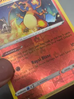 Pokemon TCG Vivid Voltage Charizard Reverse Holo Rare 025/185 LP - Image 2