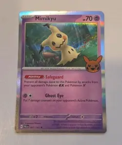 Mimikyu 097/193 Halloween Trick or Trade Holo Rare Pokemon TCG PACK FRESH 2023 - Image 1