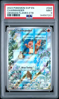 2023 POKEMON SVP EN-SV BLACK STAR PROMO #044 CHARMANDER PSA 9 - Image 1