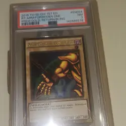 Konami Yu-Gi-Oh! Right Arm of the Forbidden One Gold Rare 1st Ed PSA 7 - Image 1