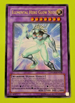 Yu-Gi-Oh Elemental Hero Glow Neos Ultra Rare STON-EN036 Nm - Image 1