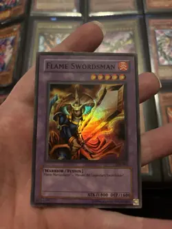 Flame Swordsman LOB-003 Super Rare GLOSSY Yugioh - Image 1