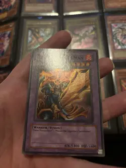 Flame Swordsman LOB-003 Super Rare GLOSSY Yugioh - Image 3