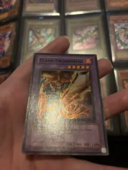 Flame Swordsman LOB-003 Super Rare GLOSSY Yugioh - Image 4